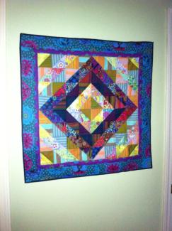 multi-colored quilt